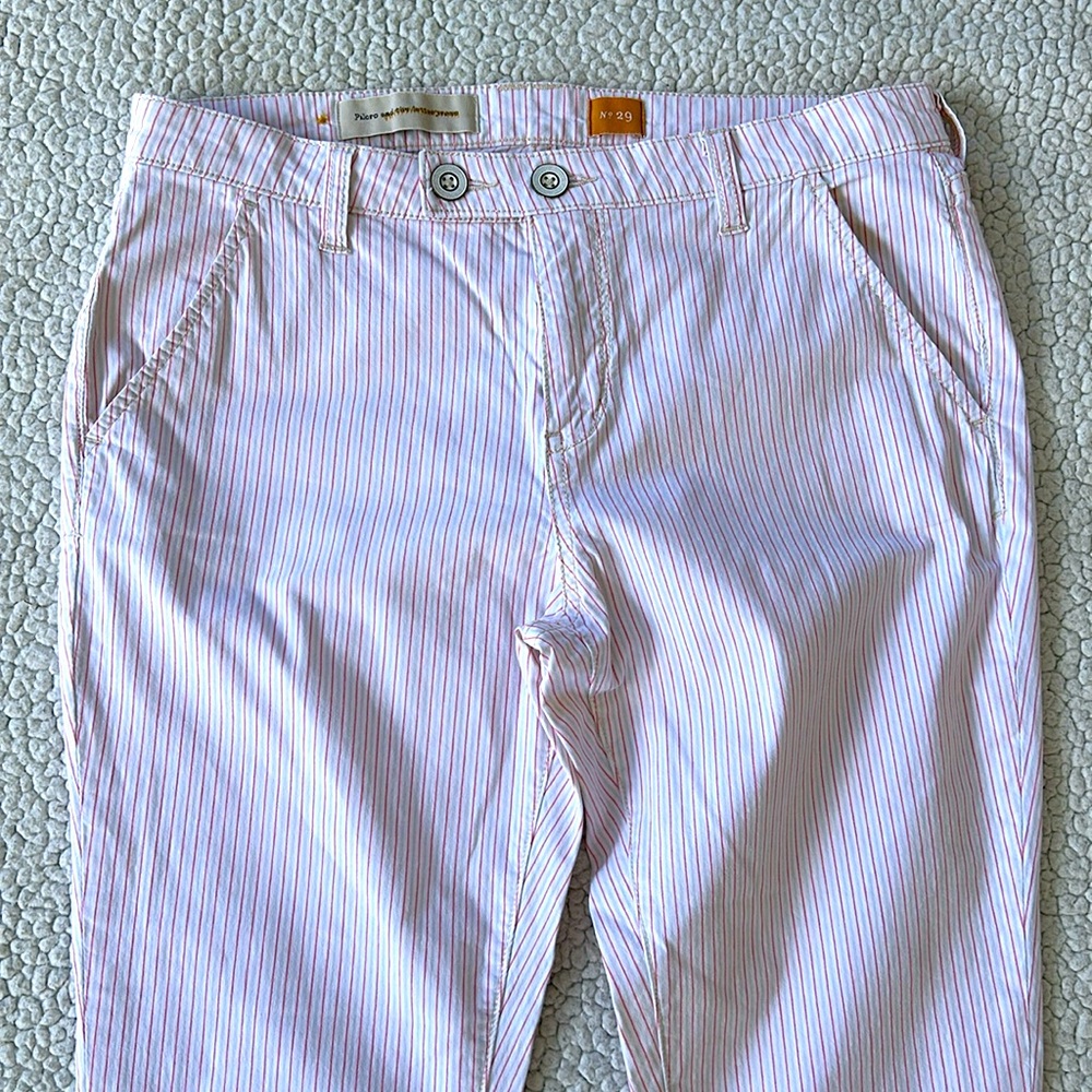 NWOT Anthropologie Pilcro and the Letterpress Striped Ankle Pants, Size 29